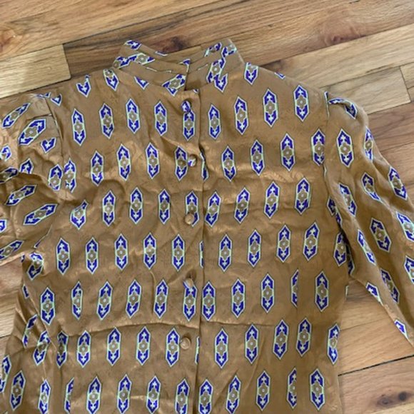 richard warren 100% silk vintage top size 8 - Picture 2 of 6